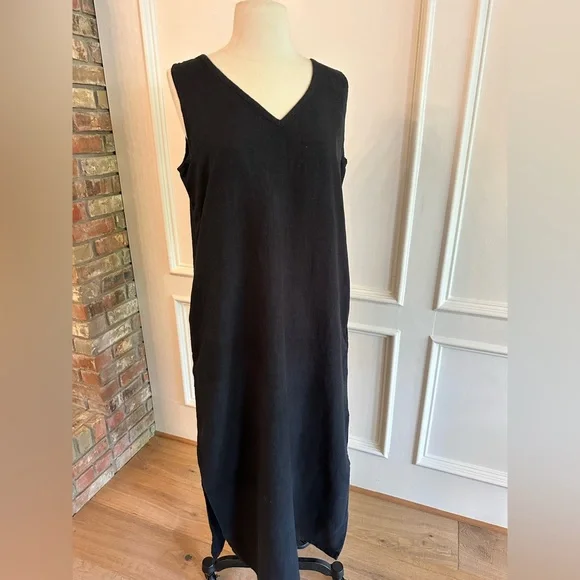 Flax | Dresses | Flax Linen Two Way Maxi Dress With Pockets | Poshmark
